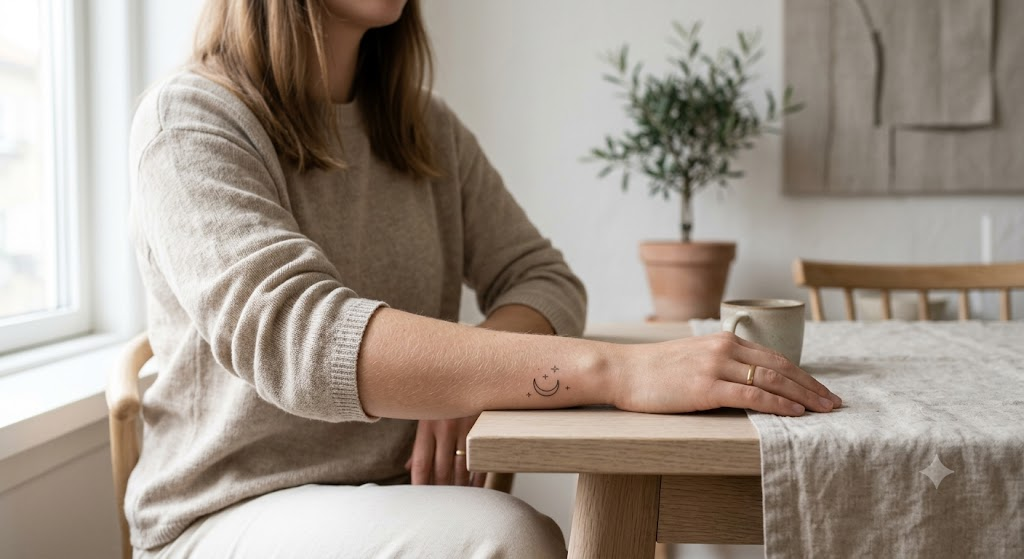 Bright minimal take on Minimal Tattoo (minimal-tattoo) output for Visual Showdown: Minimal Tattoo (minimal-tattoo)